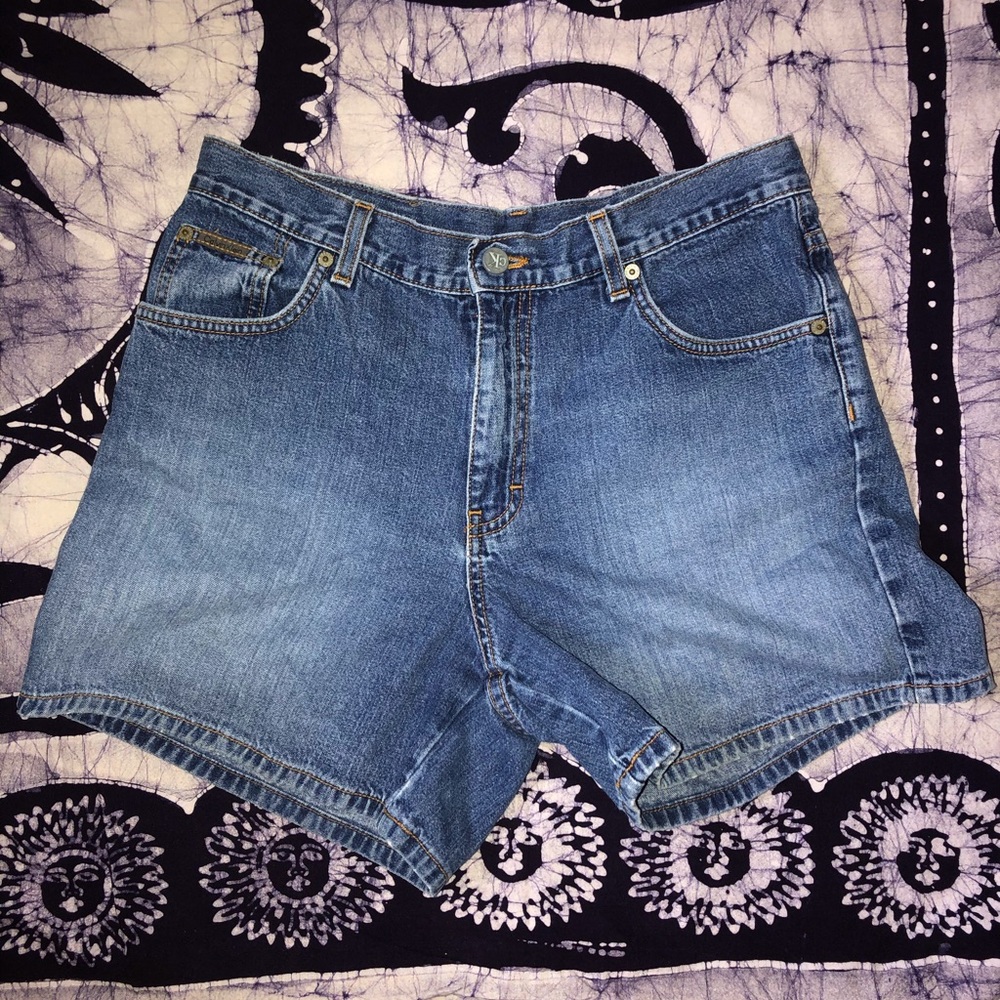 Blue Calvin Klein shorts